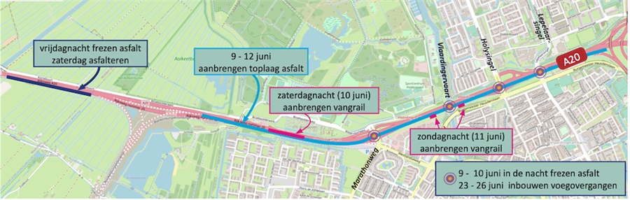 Bericht Weekendafsluiting A20 richting Rotterdam tussen Maassluis en Kethelplein bekijken